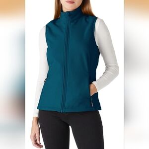 Outdoor Ventures Women's Lightweight Softshell Vest Windproof Fleece Lined ZipUp